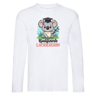 Koalifizierte Lackiererin | lackieren Long Sleeve Weiß