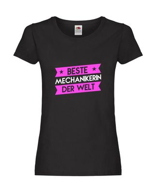 Weltbeste: Mechanikerin | Spruch | KFZ | Beruf lustig Damen Shirt Schwarz