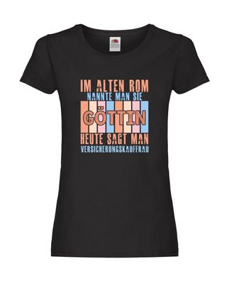 Im Alten Rom: Versicherungskauffrau | Kauffrau Damen Shirt Schwarz