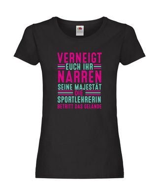 Verneigt euch: Sportlehrerin | Lehrer | Sport Damen Shirt Schwarz