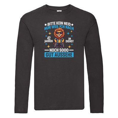 42 Jahre im Dienst | Arbeitsjubiläum | Arbeit v2 Long Sleeve Schwarz