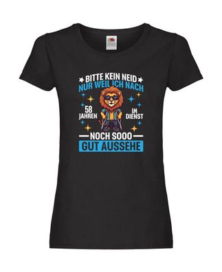 58 Jahre im Dienst | Arbeitsjubiläum | Arbeit Damen Shirt Schwarz