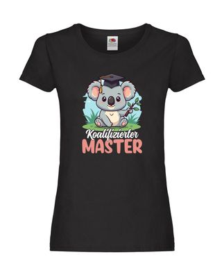Koalifizierter Master | Universität | Student Damen Shirt Schwarz