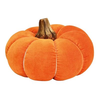 Kürbis aus Textil/Mangoholz Orange