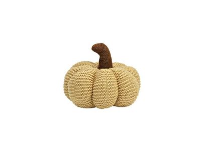 Kürbis aus Textil Beige