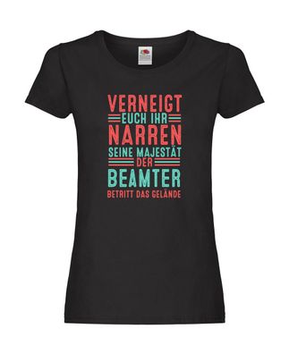 Verneigt euch: Beamter | Verbeamtung | Dienst Damen Shirt Schwarz