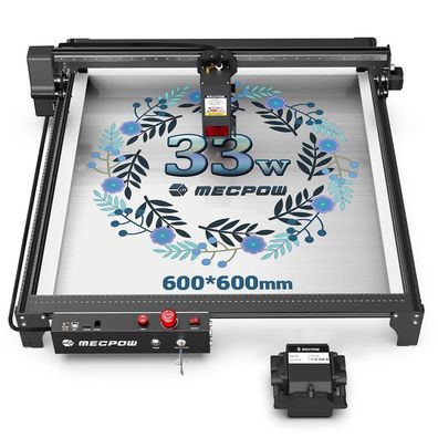 Mecpow X5 Pro 33W Lasergravurmaschine, 600 x 600 mm Gravurbereich
