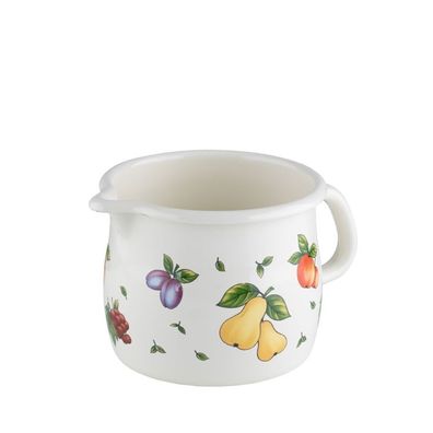 Riess Country Fruit Garden Schneltopf gebaucht Ø14cm 1.7 Liter Emaille