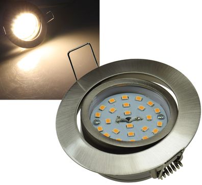 ChiliTec LED-Einbauleuchte Flat-32dim warmweiß 80x32mm, 5W, 420lm, Edelstahl gebürste