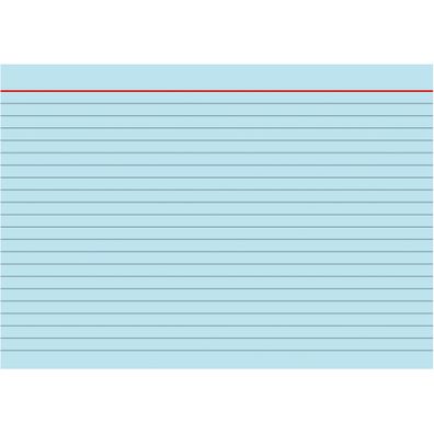 Brunnen Karteikarte A5 liniert blau 100 Stück 102250130