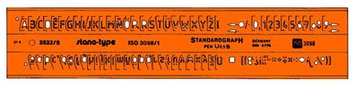 Schriftschablone 5mm Type 2522 Standardgraph 25225
