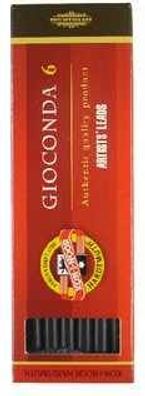 KOH Zeichenkohle Reißkohle Minen Härtegrad 3 schwarz 6er