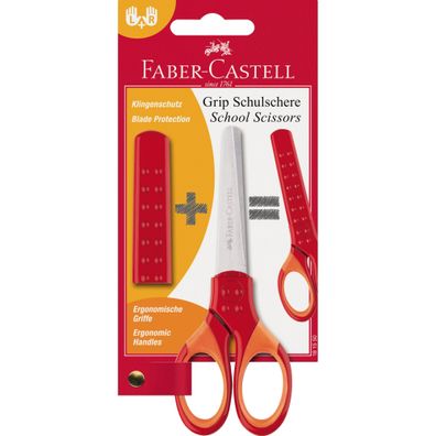 Faber Castell Schulschere Grip 14 cm rot