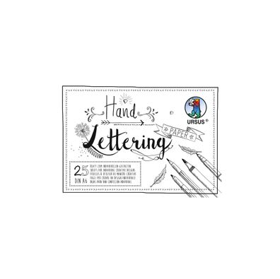 Ursus Handlettering PAPER 200G. DIN A6 25BL. WEIß