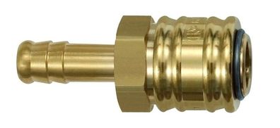 Riegler Schnellverschlusskupplung NW 7,2, Messing blank, Tülle LW 9