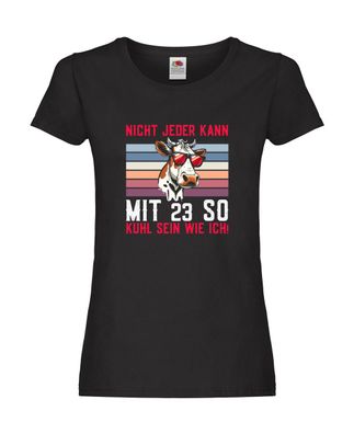 Mit 23 so gut aussehen | 23. Geburtstag | Landwirt | Bauer Damen Shirt Schwarz