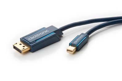 clicktronic DisplayPort-auf-Mini-DisplayPort-Adapterkabel UHD 4K @ 60 Hz 1 m (1er Fal