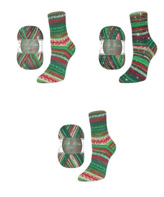 100g & 150g Flotte Socke Christmas 2025, 4fach 6fach Sockengarn Stricken Häkeln