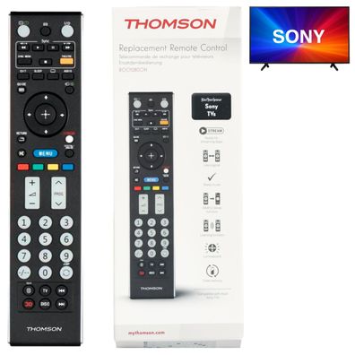 Thomson Ersatz Fernbedienung für Sony Bravia Smart TV LED OLED Netflix App etc
