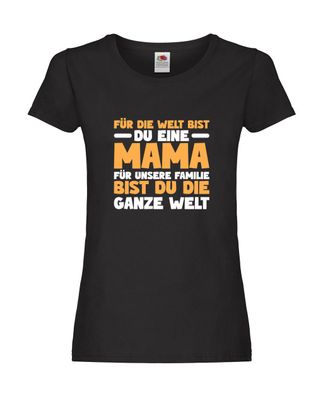 Beste mama der Welt | Muttertag | Geschenk für Mama v8 Damen Shirt Schwarz