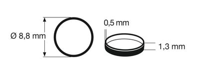Fleischmann Spur N 948006 Haftreifen Haftringsatz AD=8,8 B=1,3