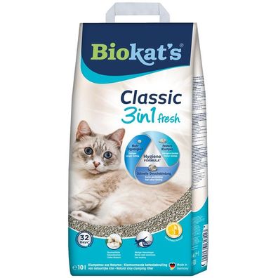 Biokats classic 3 in 1 fresh Cotton Blossom - Papiersack 10 L