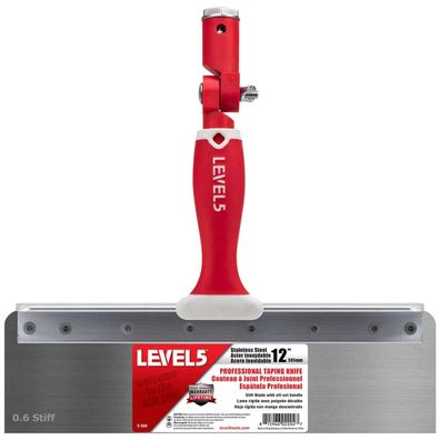 LEVEL5 Fassadenspachtel 305mm/12" steife Klinge Edelstahl Offset Griff 5-384