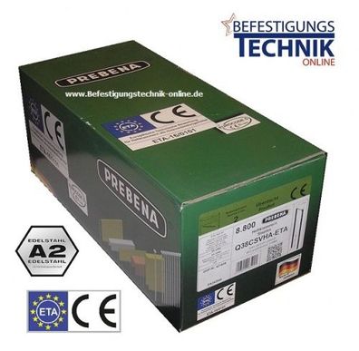 Prebena Q50CRFHA-ETA Q-6774 50mm Klammern rostfrei A2 Senco SQS 55 Tjep PQZ BeA 7,5M
