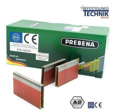 Prebena Q80CRFHA-ETA Q-6774 80mm Klammern rostfrei A2 Haubold PN 9180 XII SD Senco SQ