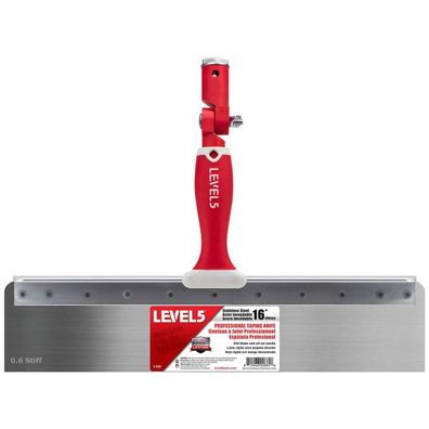 LEVEL5 Fassadenspachtel 406mm/16" steife Klinge Edelstahl Offset Griff 5-388