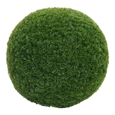 Künstlicher Busch HWC-O96, Thujakugel künstlich, Outdoor, Polyethylen Ø 52cm