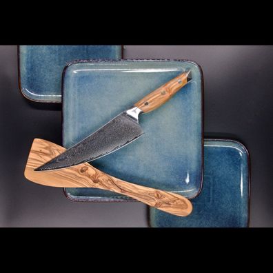 Schneidemesser | Kochmesser | Chefmesser | Damastmesser | Küchenmesser | Olivenholz