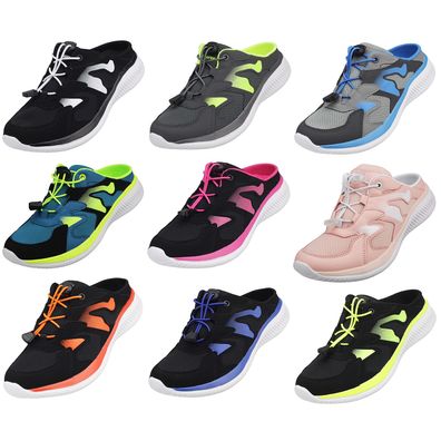 Damen Herren Sabots Sneaker Sandalette Pantoletten Slipper Freizeitschuhe 8058