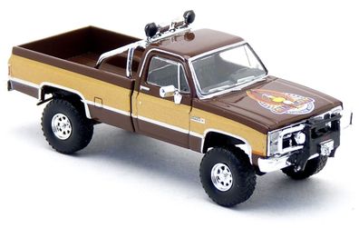 GMC Sierra Grande braun/gold, Colt Sievers, H0 Auto Modell 1:87, Brekina 19653