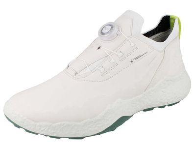 ECCO Biom H5 Herren Golfschuhe wasserdicht BOA Verschluss weiss Glattleder
