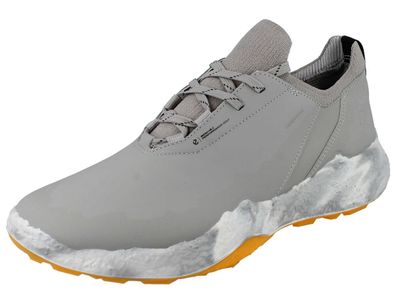 ECCO Biom H5 Herren Golfschuhe wasserdicht hellgrau Glattleder