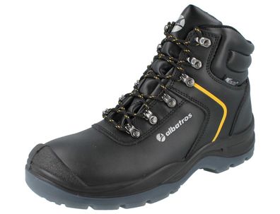 Albatros Gravity CTX S7 Herren Sicherheitsstiefel wasserdicht schwarz Glattleder