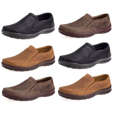 Herren Slipper Mokassins Halbschuhe Comfort Schuhe Freizeit Schlupfschuhe 1327