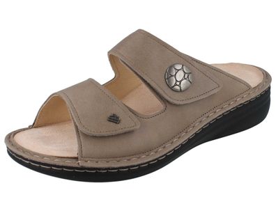 FINN Comfort FinnMellow Moorea Damen Pantolette Hausschuhe beige Glattleder