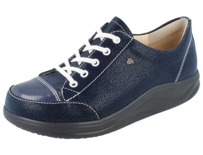 FINN Comfort Finnamic Ikebukuro Damen Halbschuhe mit Abrollsohle blau Glattleder