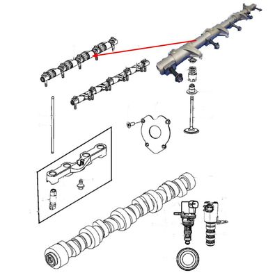 Kipphebel (Einlass) mit EZD & EZH RAM 1500 Bj:03-15 / Challenger Bj:09-16 / Charge