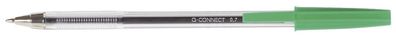 20x Q-Connect® KF34045 Einwegkugelschreiber, ca. 1mm, grün