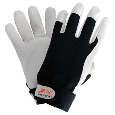 Nitras DEXTER 1, echanikerhandschuhe, eschmeidiges und strapazierfähiges Nappaleder