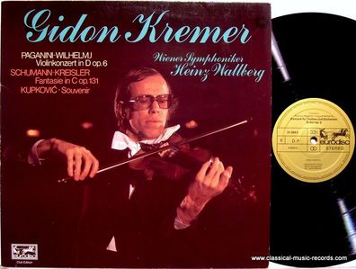 Eurodisc 31 394 0 - Gidon Kremer, Wiener Symphoniker, Heinz Wallberg, Niccolò P
