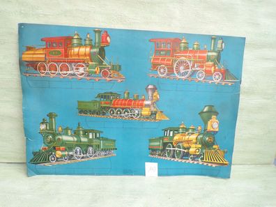 alter Modellbaubogen Lito Schweden 57/878 Lokomotiven Schneidebogen