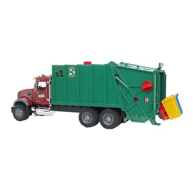bruder MACK Granite M&#195; #188; l-LKW, Modellfahrzeug (gr&#195; #188; /rot)