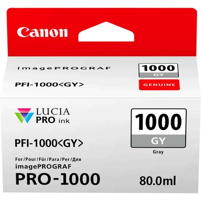 Canon PFI-1000 GY - 80 ml - Grau - Original - Tintenbehälter - für imagePROGRAF PRO-1