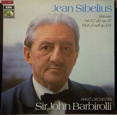 His Master's Voice 1C 063-02 105 - Jean Sibelius, Hallé Orchestra, Sir John Bar
