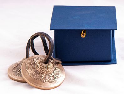 Zimbeln Drache &Oslash; 6,5 cm Tibet Meditation Klangtherapie Klangheilung