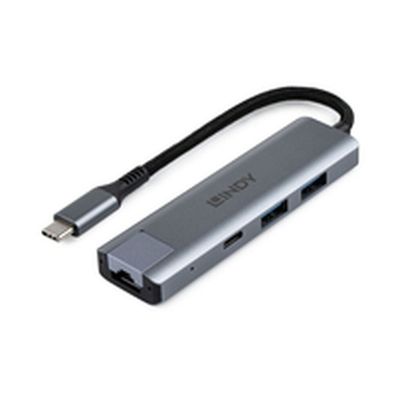 LINDY USB 3.2 Gen 2 Typ C Hub & Gigabit Ethernet